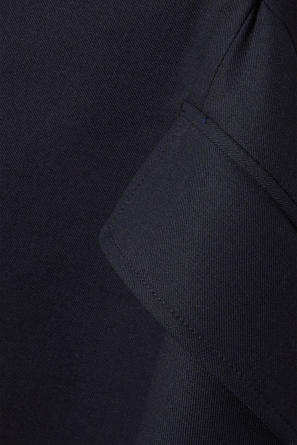 MONSE Asymmetric distressed pinstriped satin and wool-blend vest