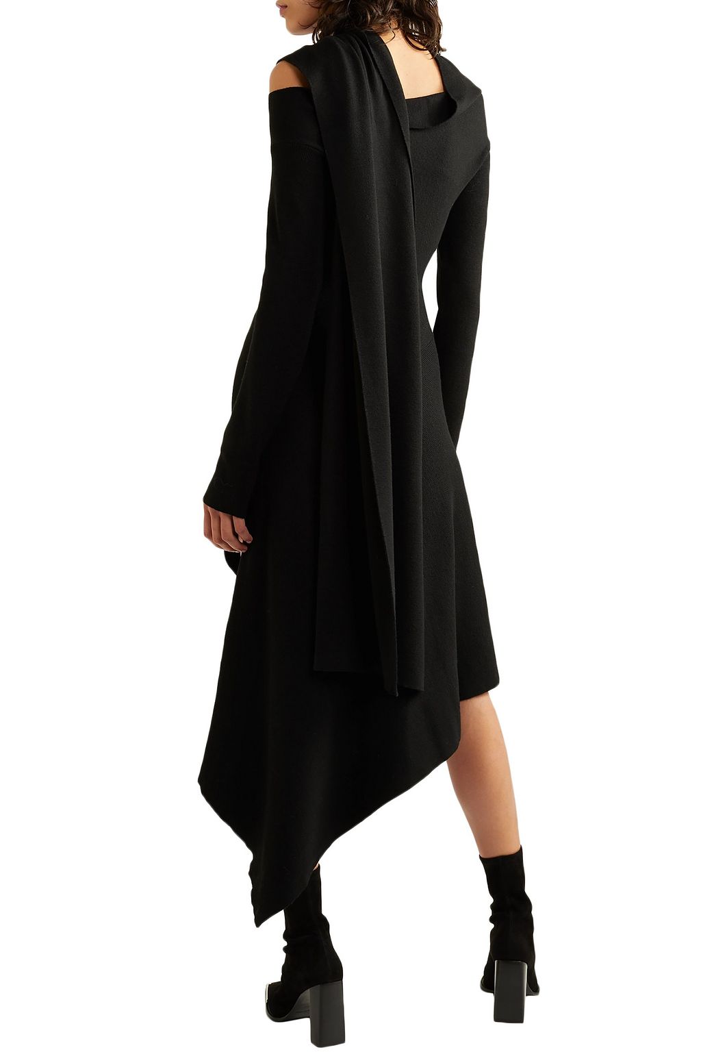MONSE Asymmetric cutout merino wool dress