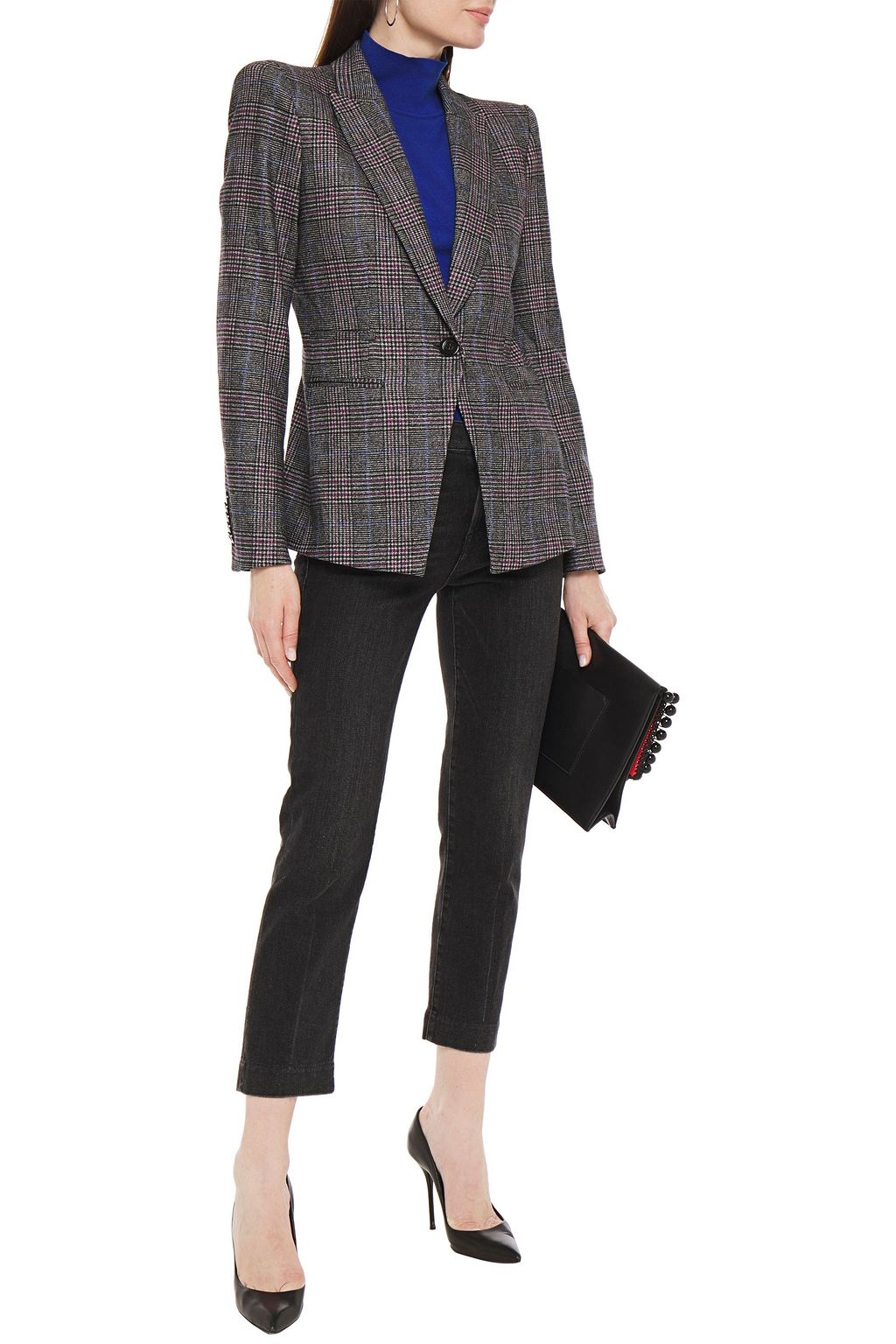 VERONICA BEARD Brock Dickey checked wool-blend blazer