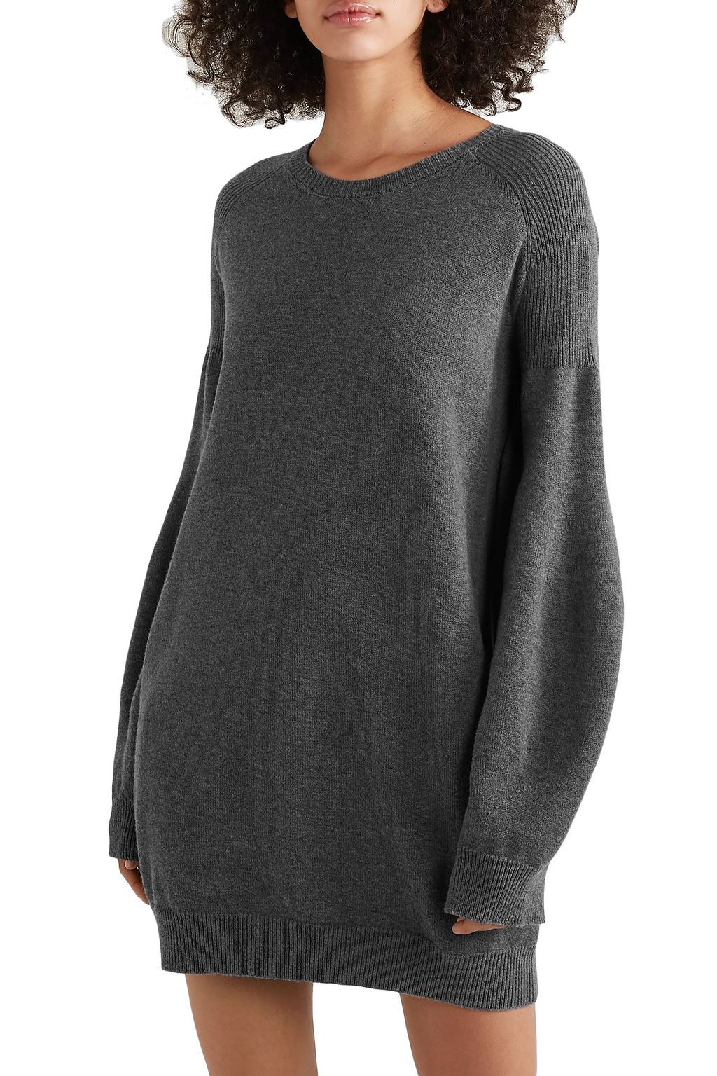 STELLA MCCARTNEY Oversized mélange wool mini dress
