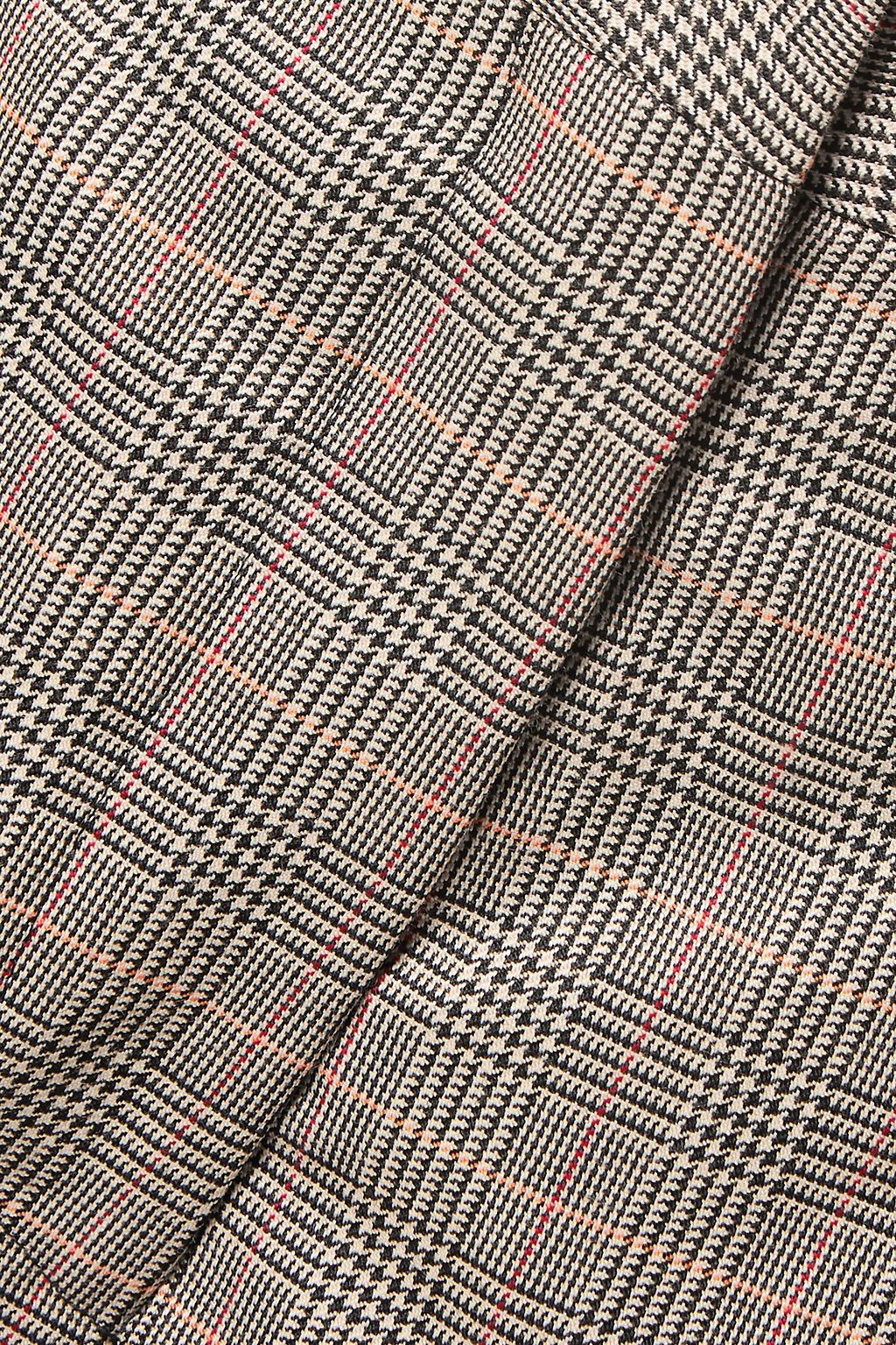 STELLA MCCARTNEY Prince of Wales checked wool straight-leg pants
