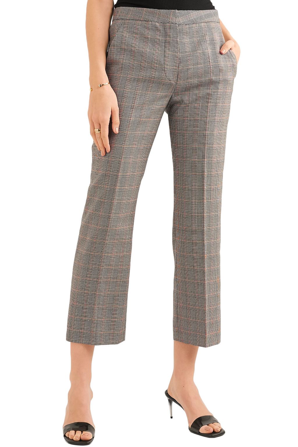 STELLA MCCARTNEY Prince of Wales checked wool straight-leg pants