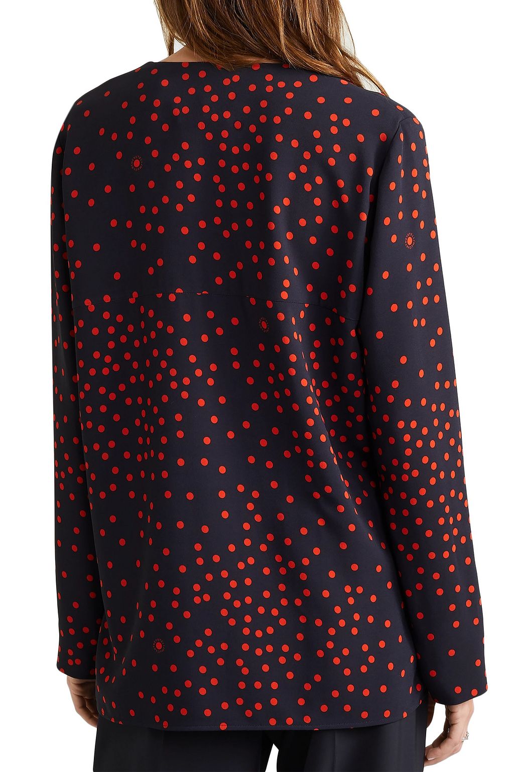 STELLA MCCARTNEY Polka-dot crepe blouse