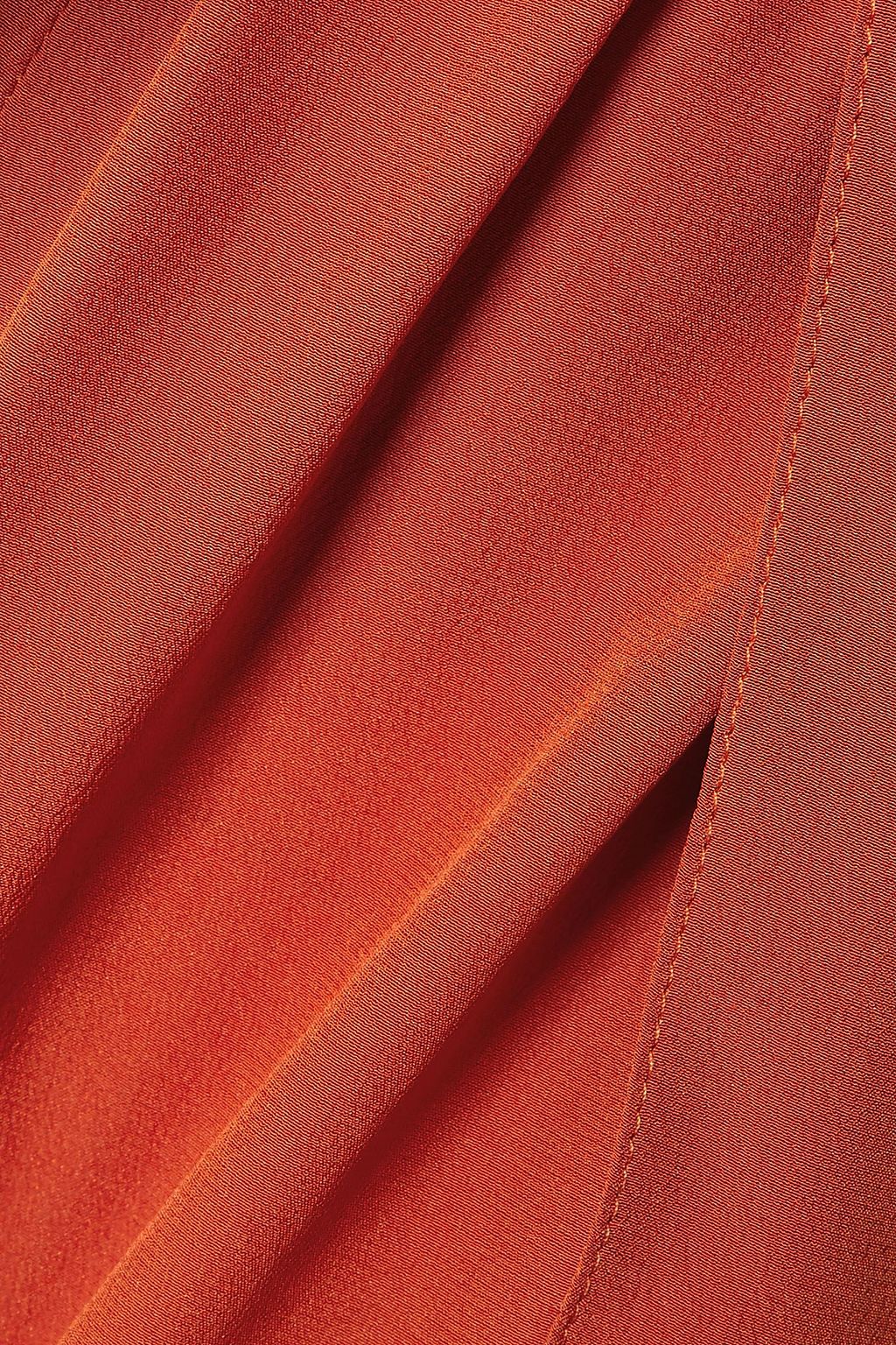 CHLOÉ Layered silk-crepe wide-leg pants