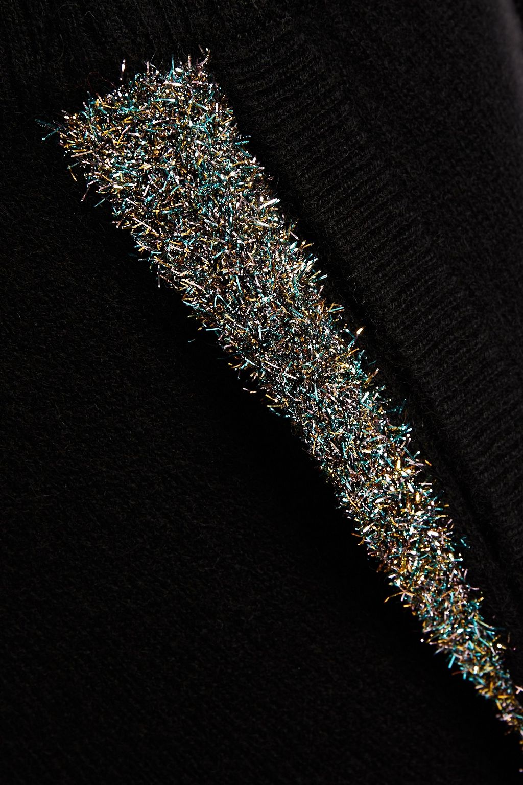 BELLA FREUD Tinsel-trimmed wool-blend track pants