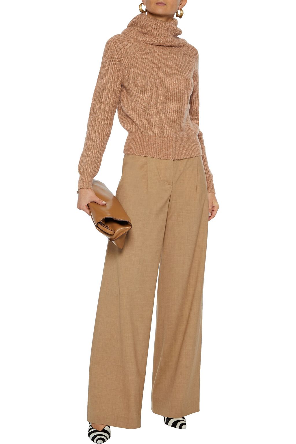 DIANE VON FURSTENBERG Pax ribbed-knit turtleneck sweater
