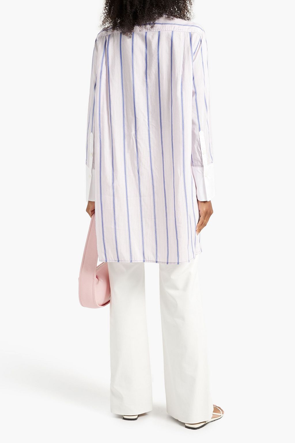 BY MALENE BIRGER Striped cotton-blend poplin tunic