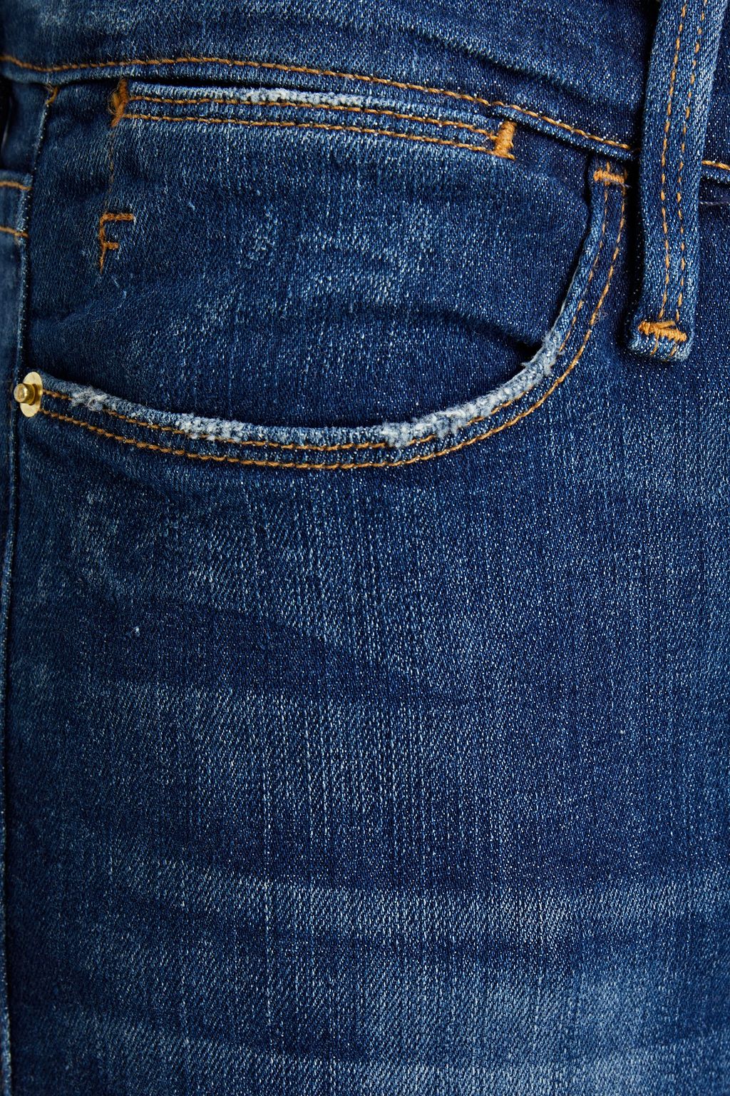 FRAME Le High hoch sitzende Cropped Jeans mit geradem Bein