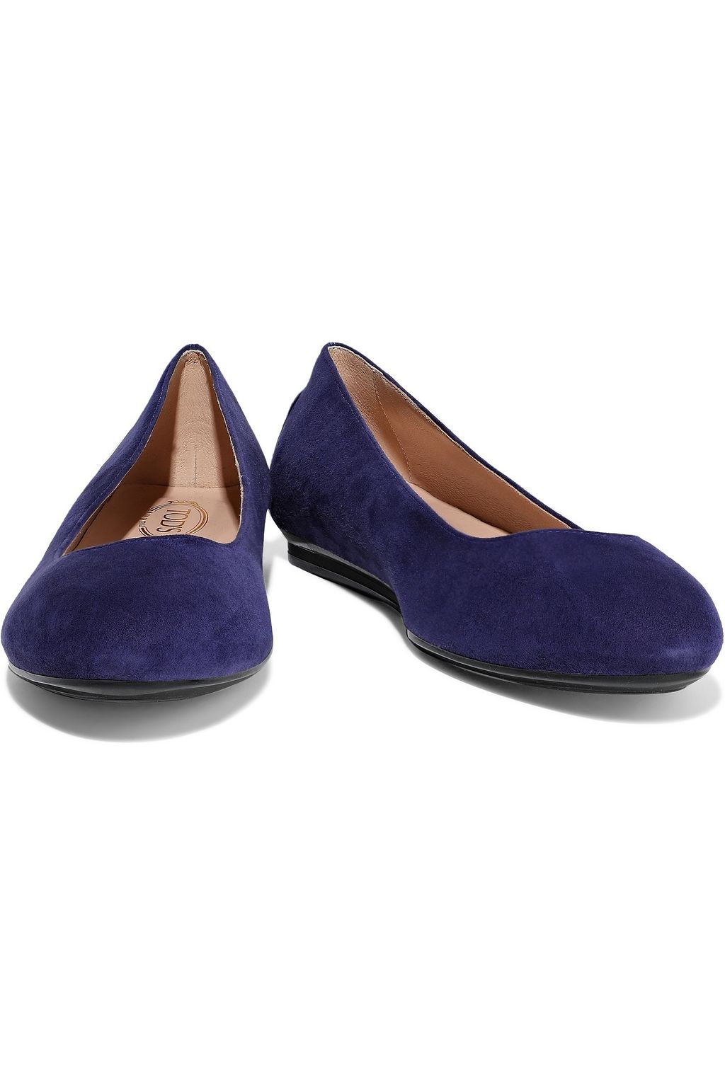 TOD'S Studded suede ballet flats