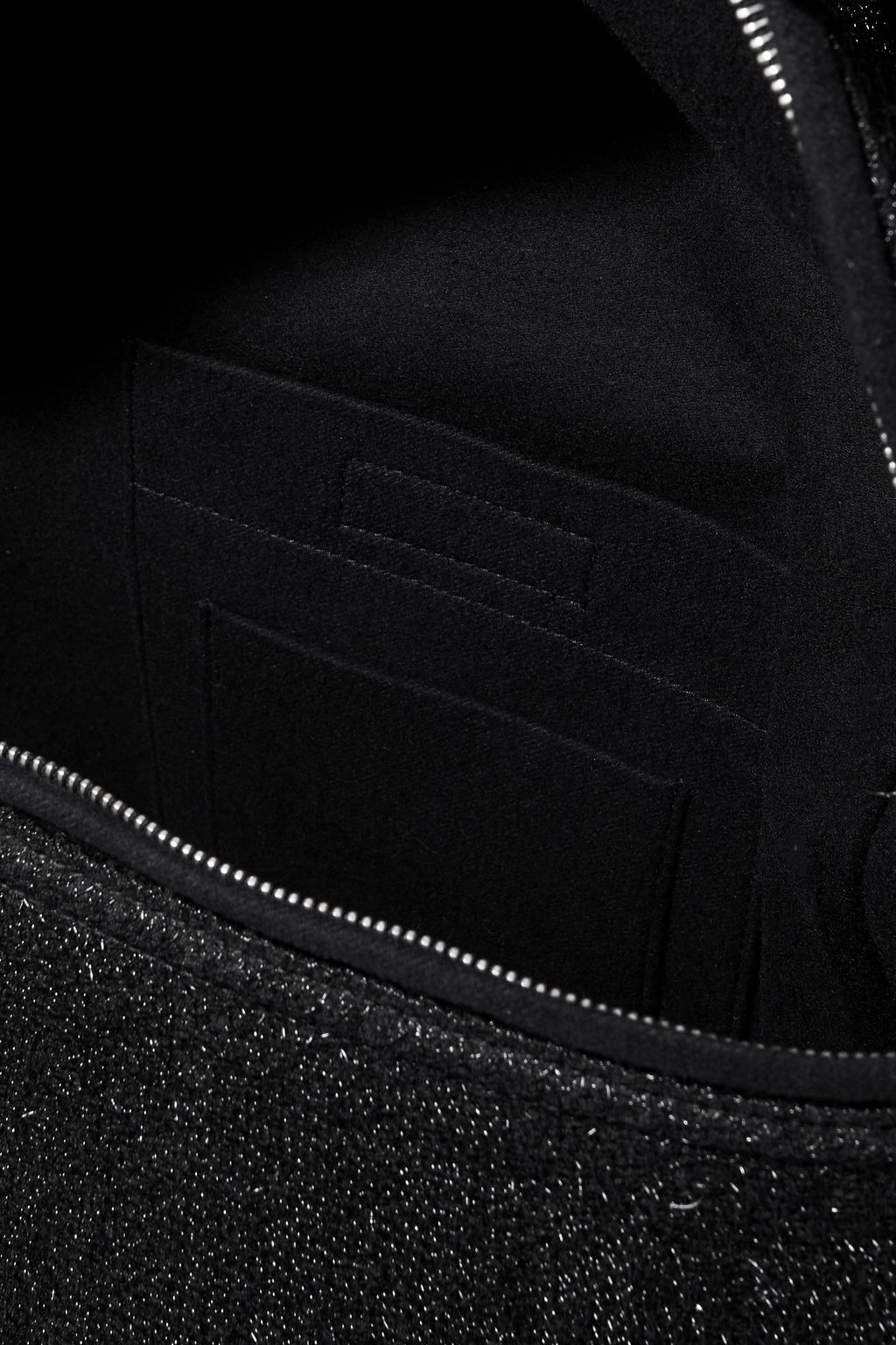 RICK OWENS Cargo Chap felt-trimmed brushed-woven belt bag