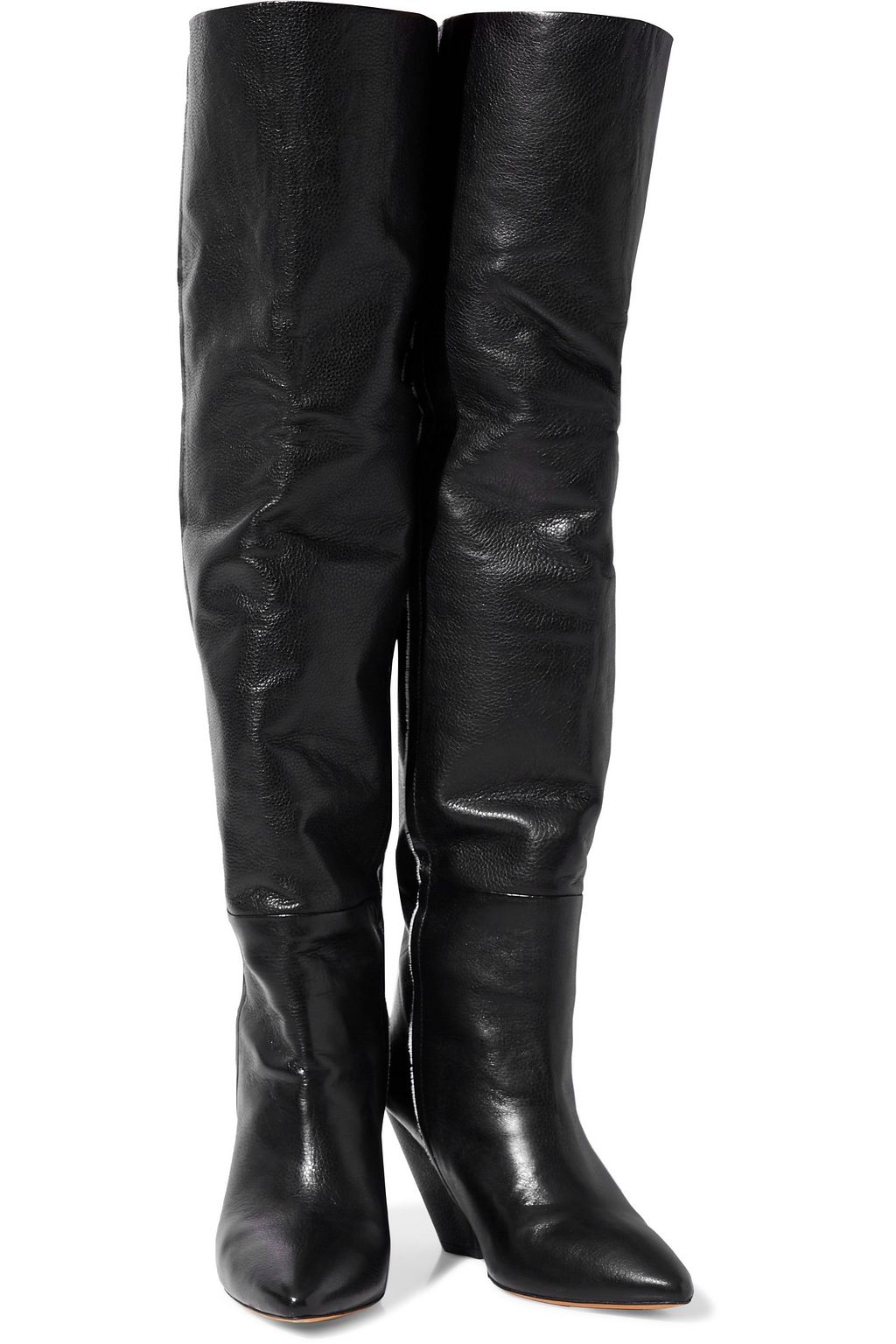 IRO Textured-leather over-the-knee boots