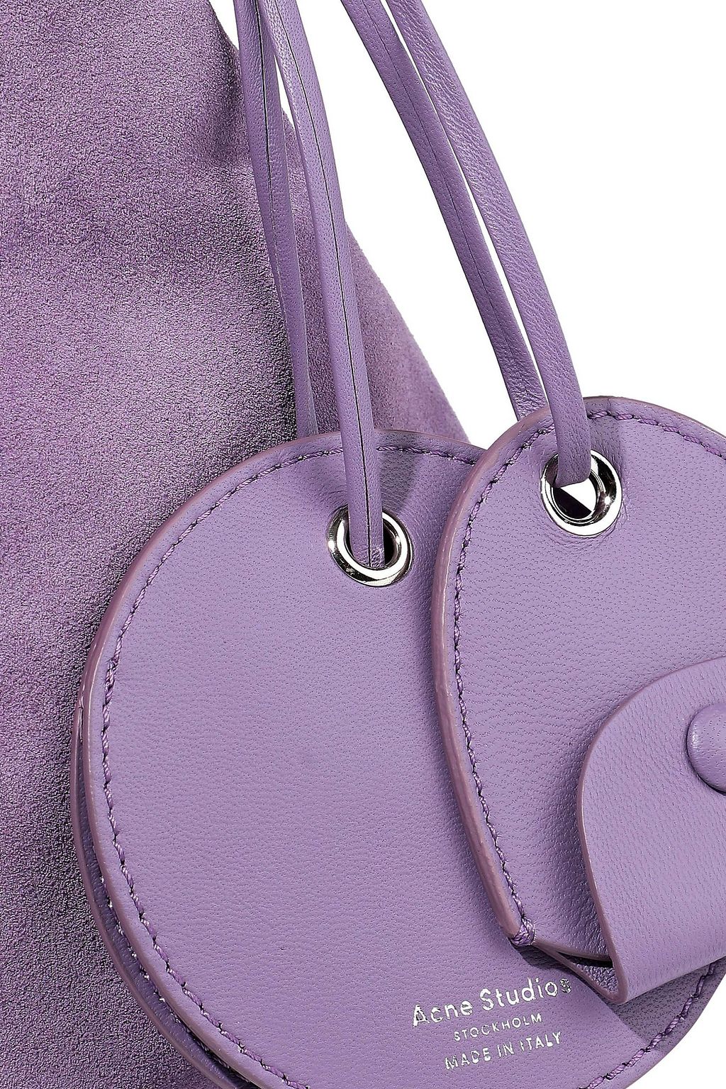 ACNE STUDIOS Show leather-trimmed suede shoulder bag