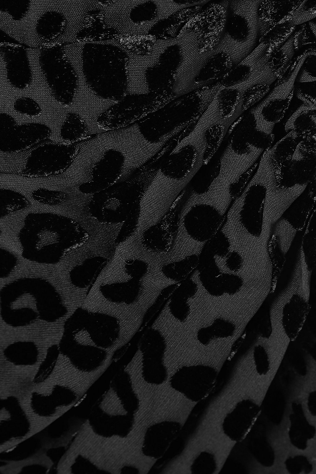 IRO Moon one-shoulder devoré-velvet mini dress