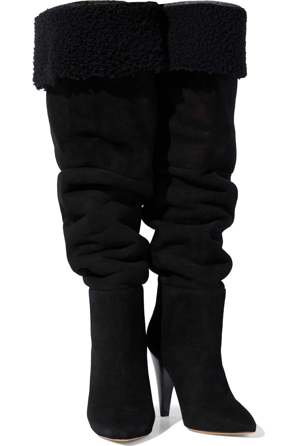 IRO Graceful shearling over-the-knee boots