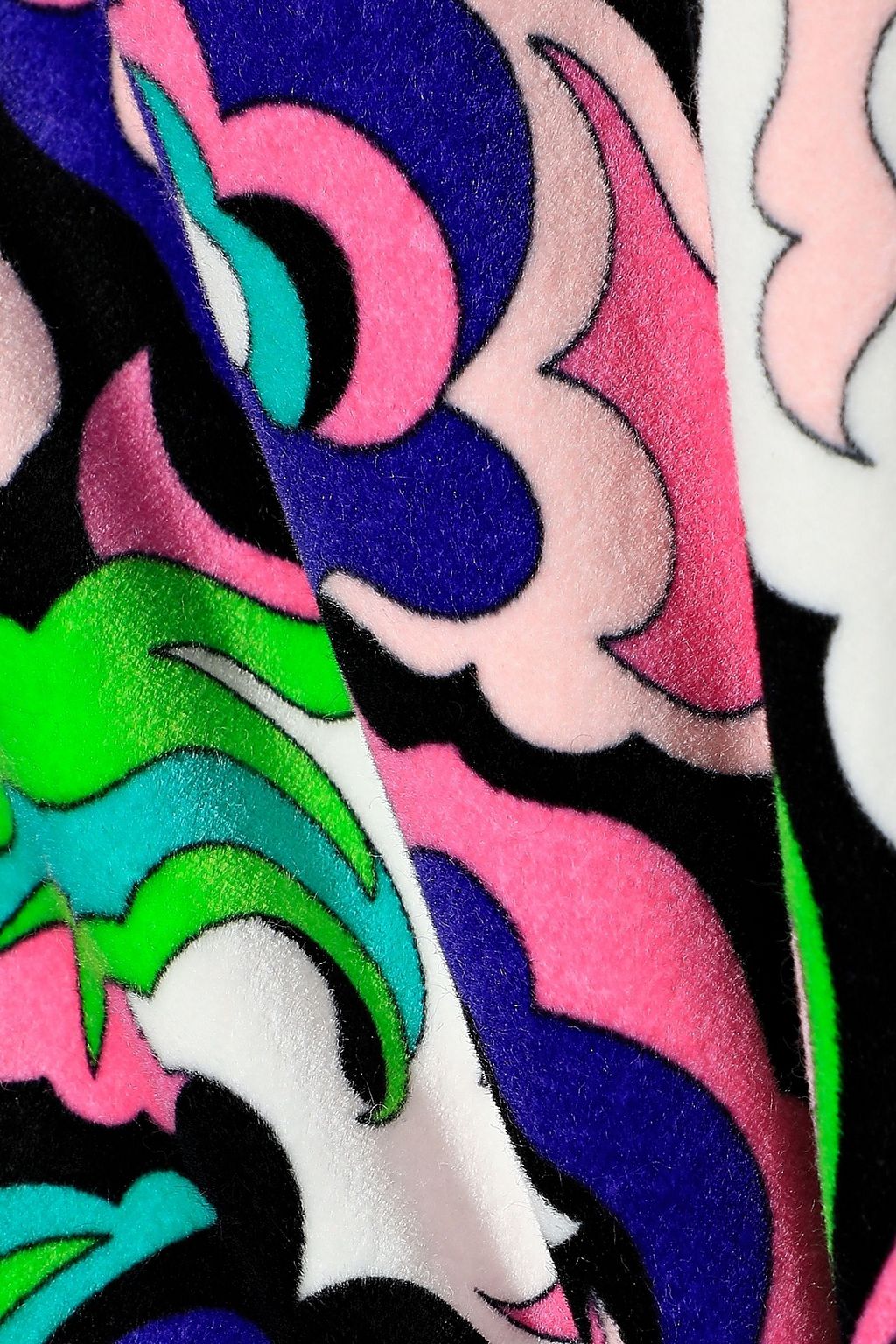 PUCCI Printed cotton-blend velvet mini dress