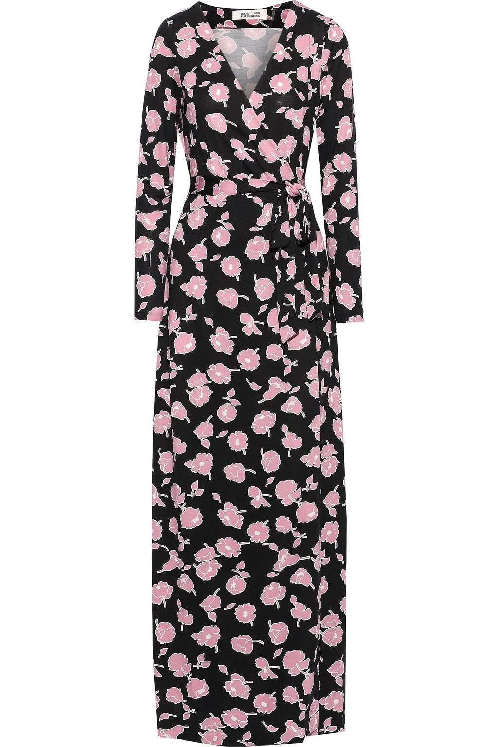 jersey wrap maxi dress