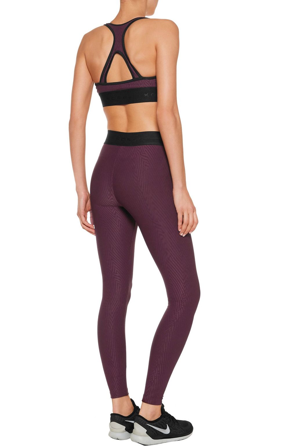 KORAL Stretch-jacquard leggings