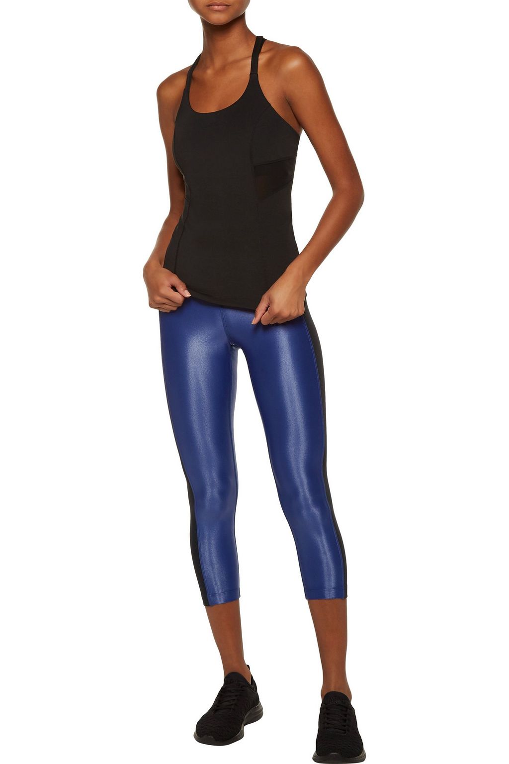 KORAL Dynamic Duo cropped coated stretch leggings