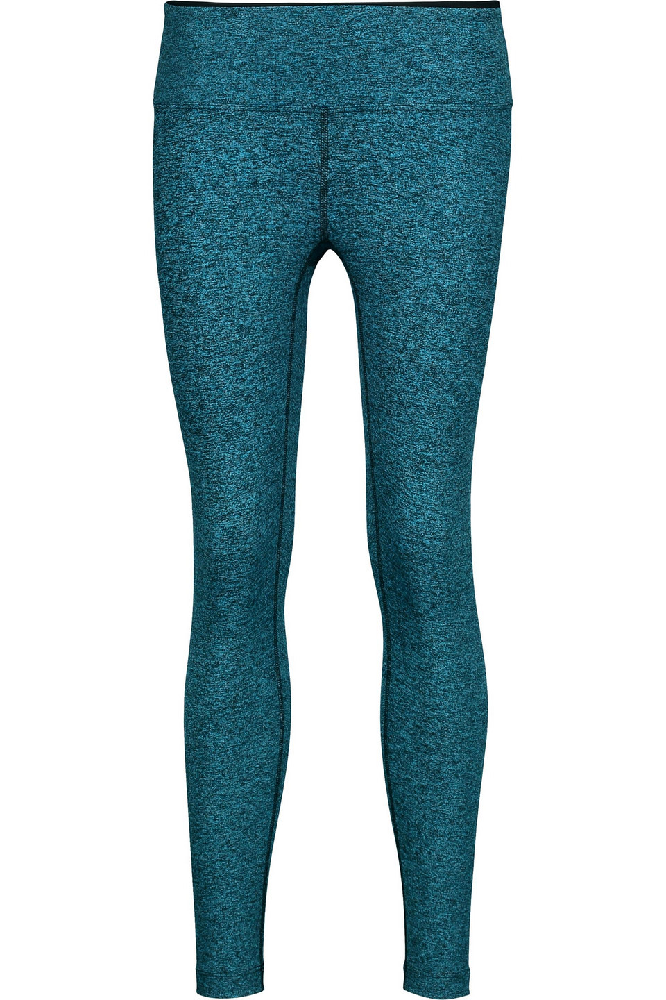 koral - mystic cropped marled stretch leggings - blue - m