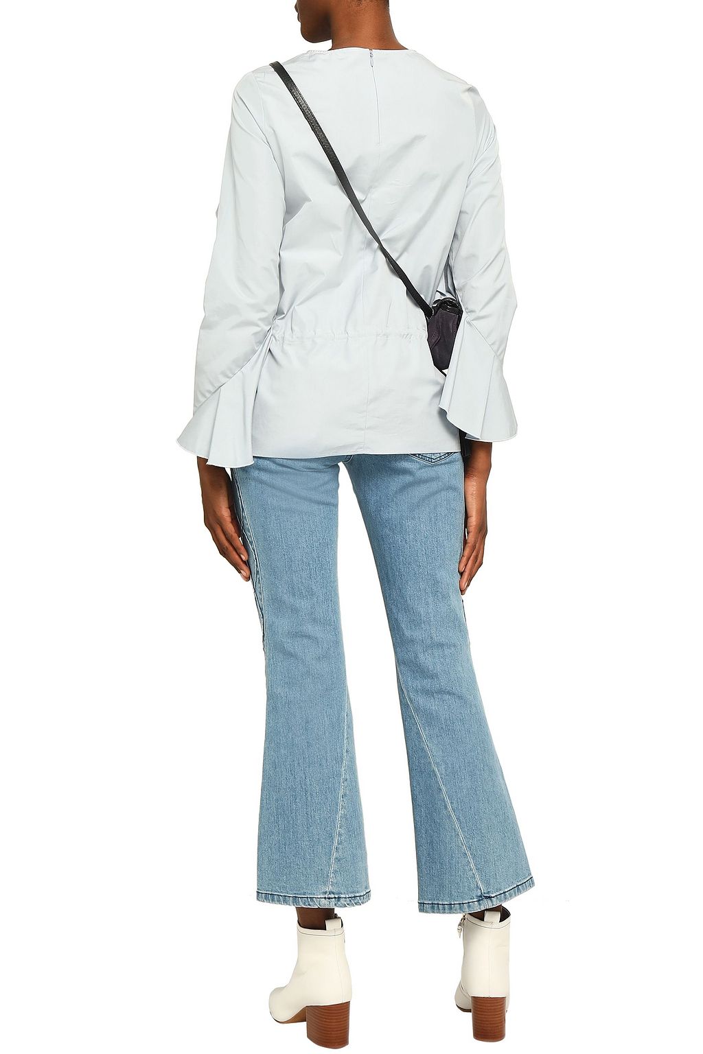 SEE BY CHLOÉ Ruffled cotton-poplin top