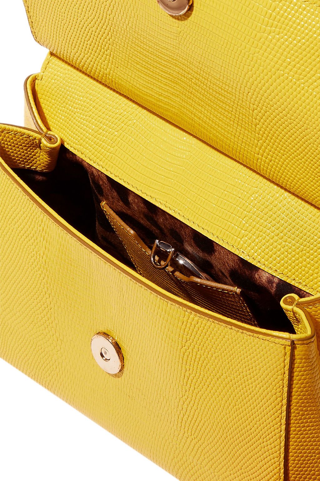 DOLCE&GABBANA Textured-leather shoulder bag
