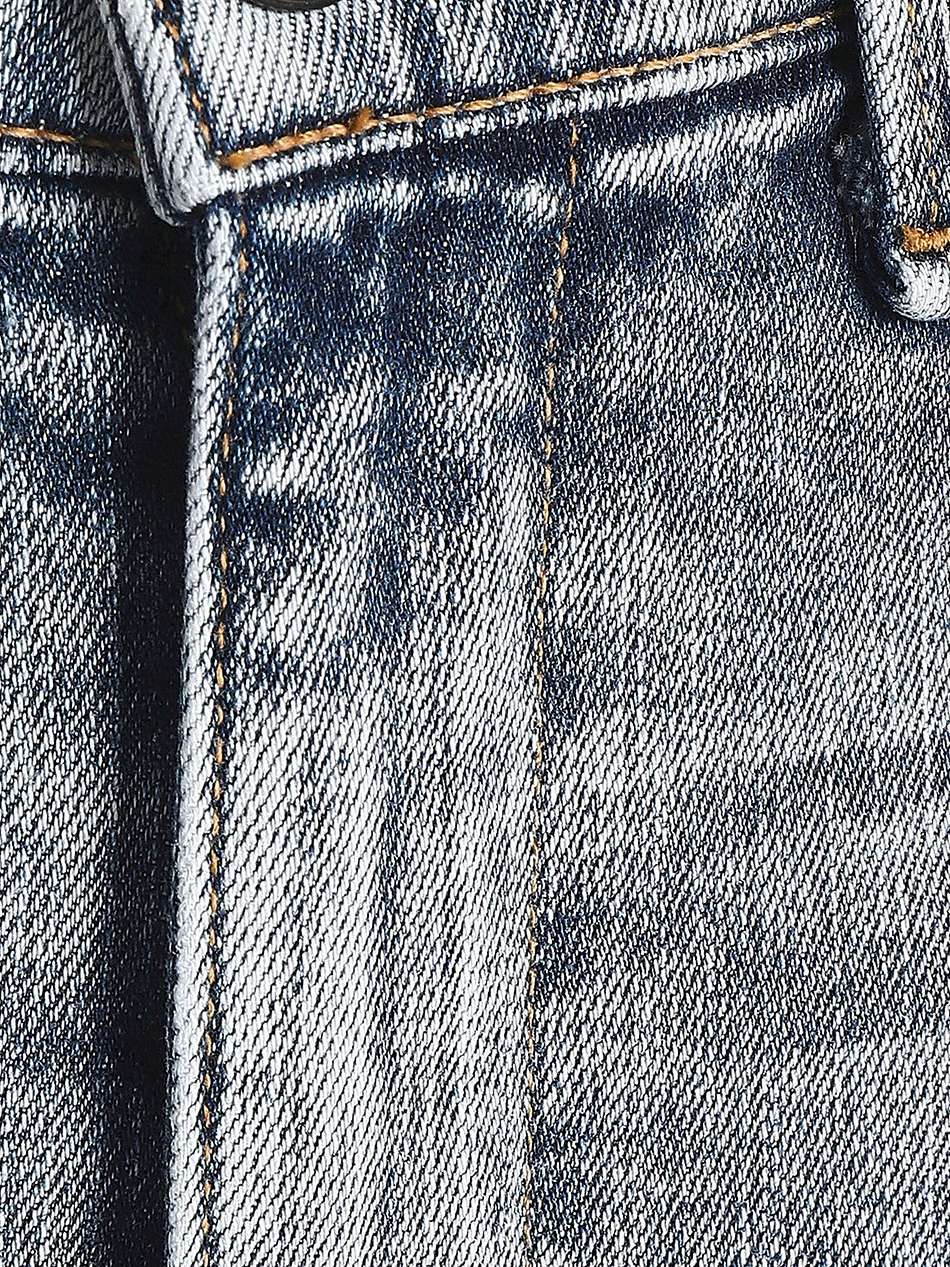 high-rise slim-leg jeans