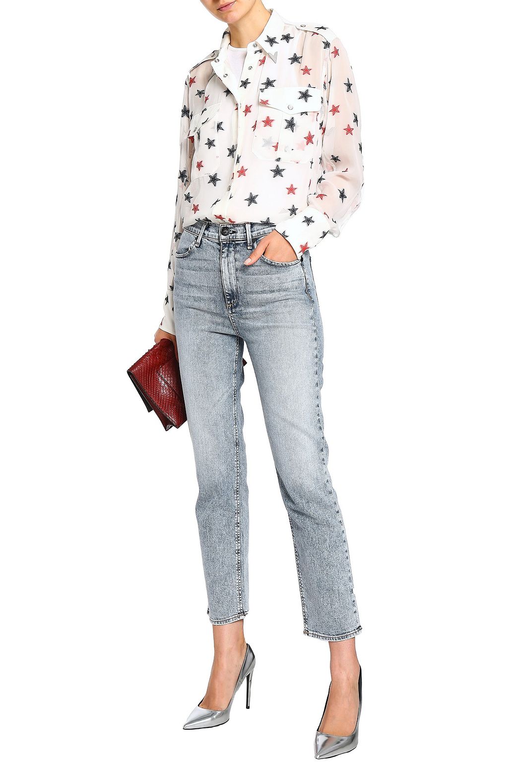 RAG & BONE High-rise slim-leg jeans