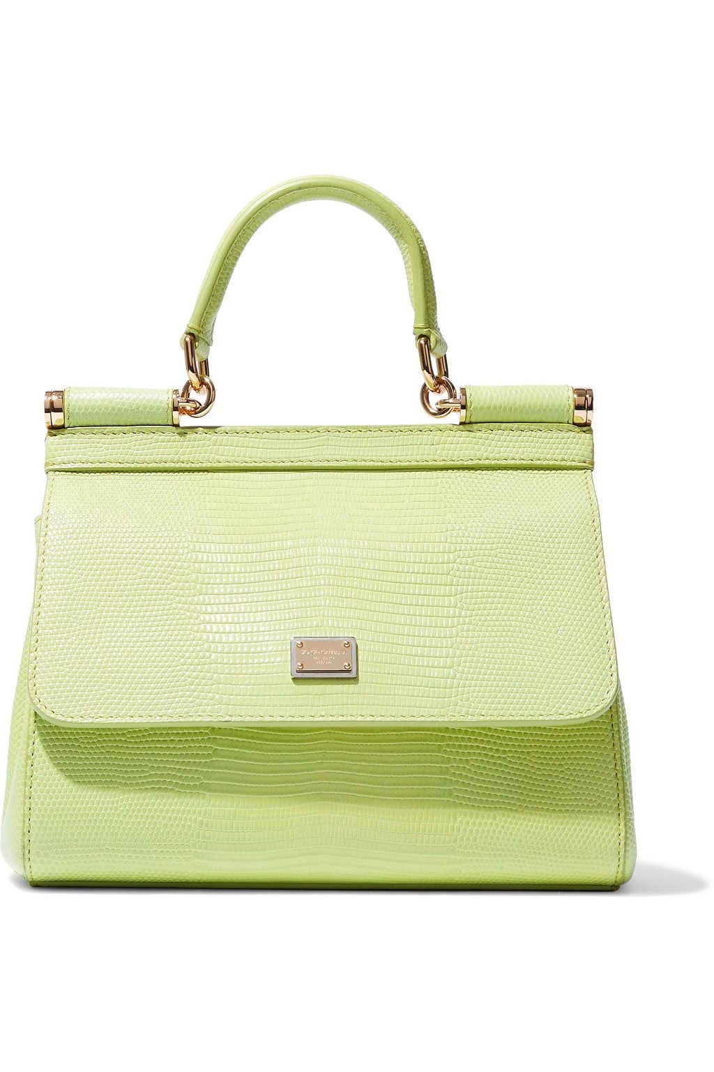 mini neon green bag