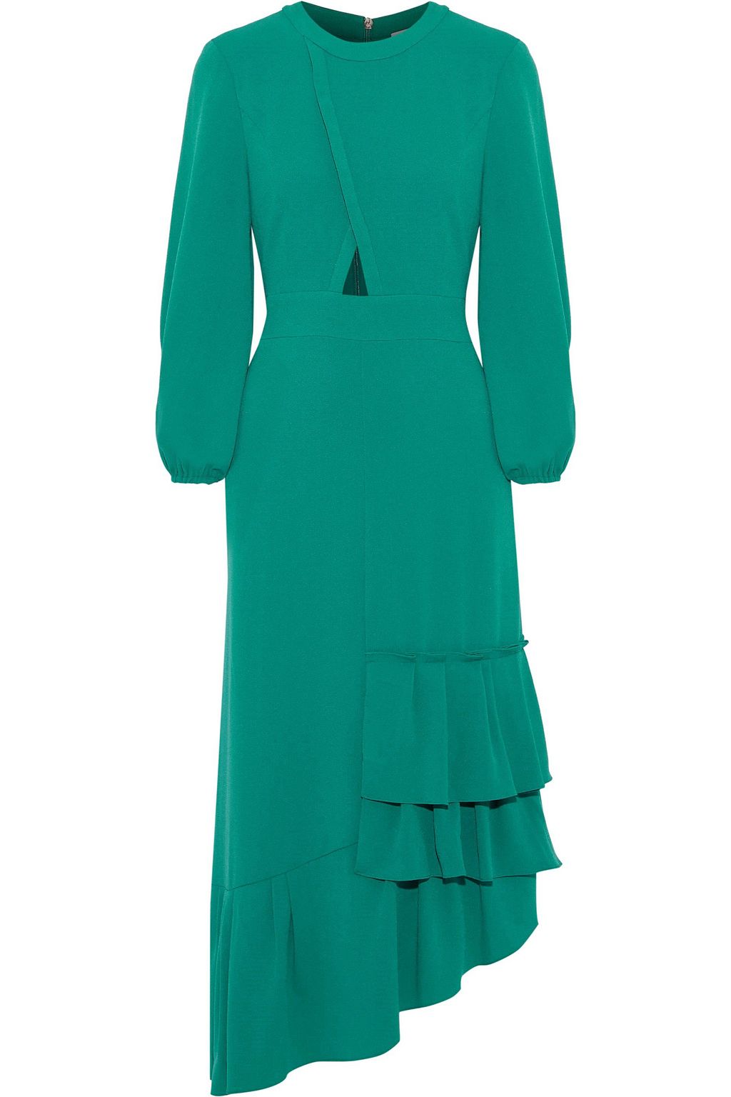 tibi crepe midi dress