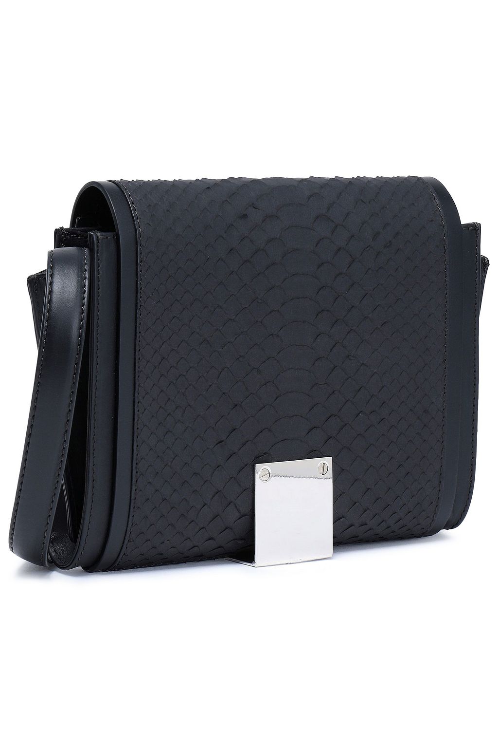 MAISON MARGIELA Leather-trimmed python shoulder bag