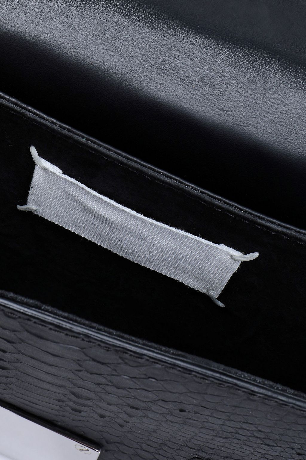 MAISON MARGIELA Leather-trimmed python shoulder bag