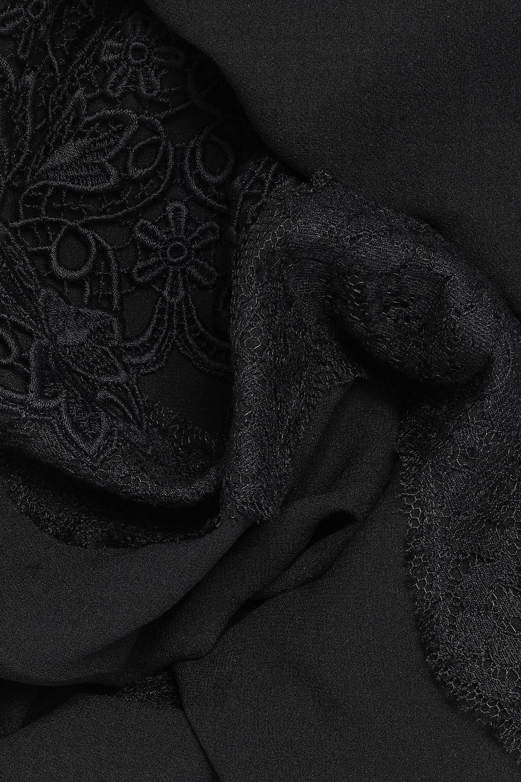DOLCE&GABBANA Silk-blend georgette scarf