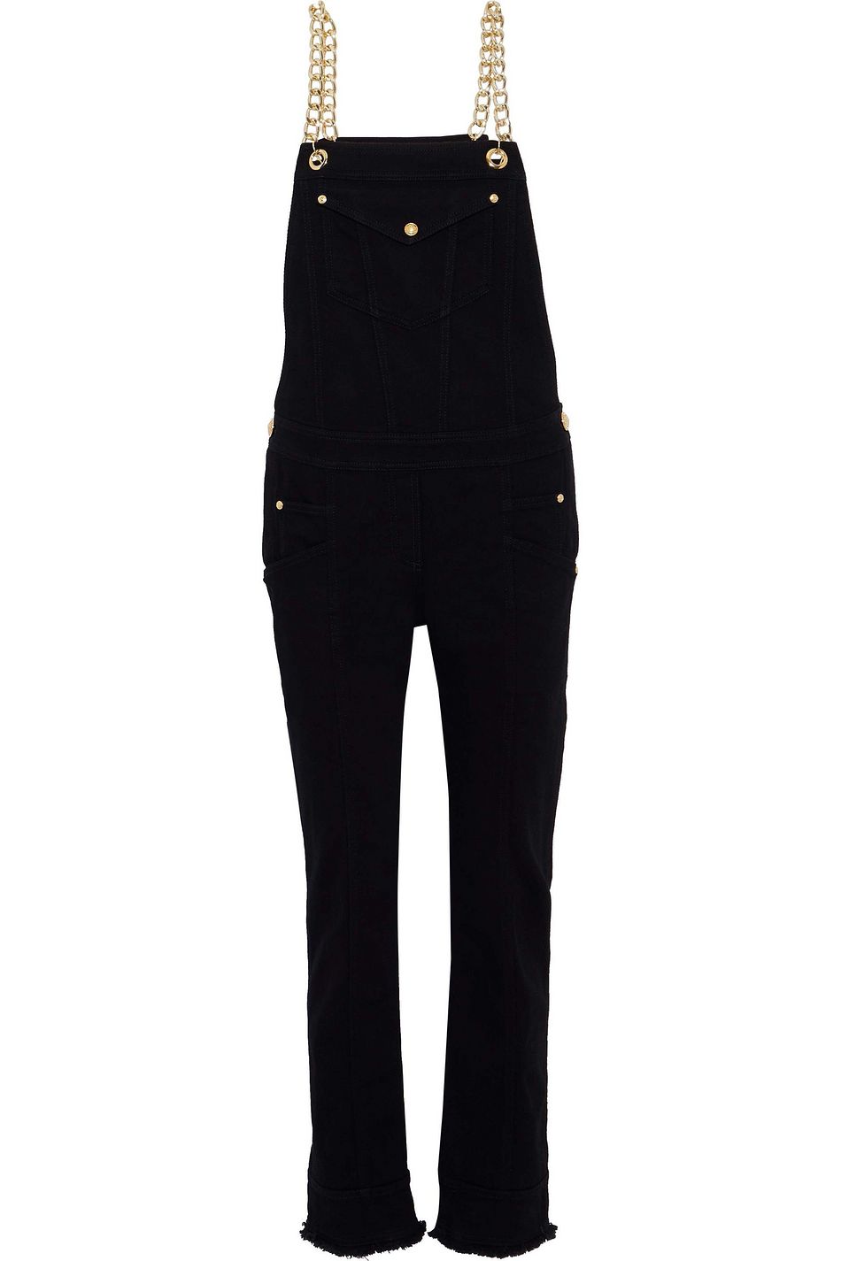 balmain black jumpsuit