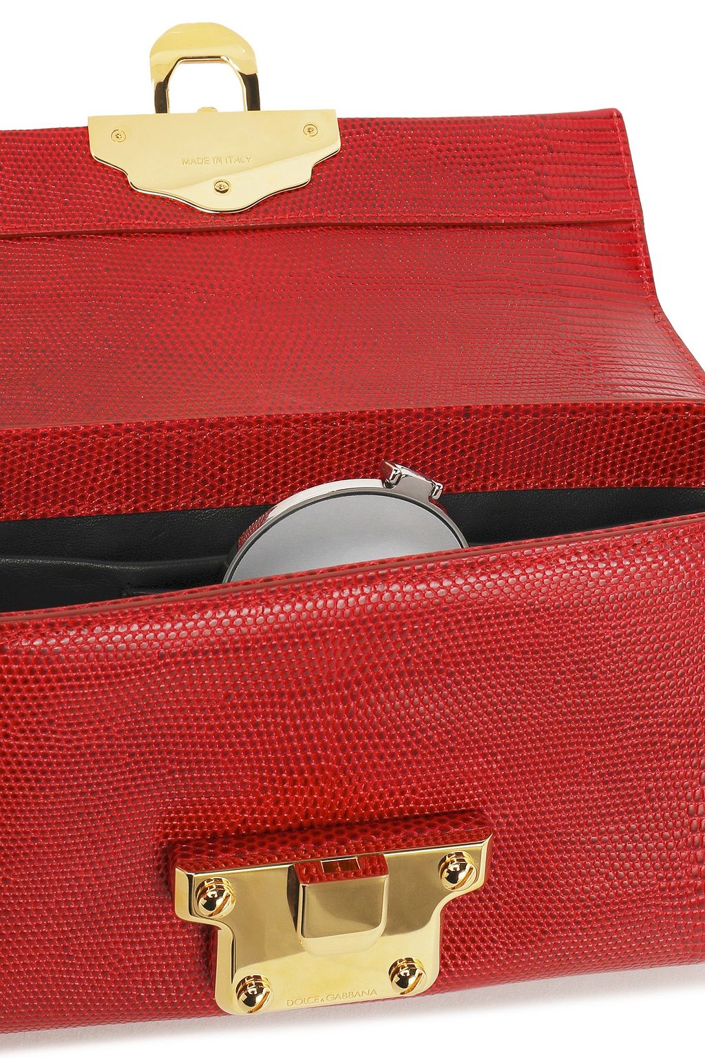 DOLCE&GABBANA Lizard-effect leather shoulder bag