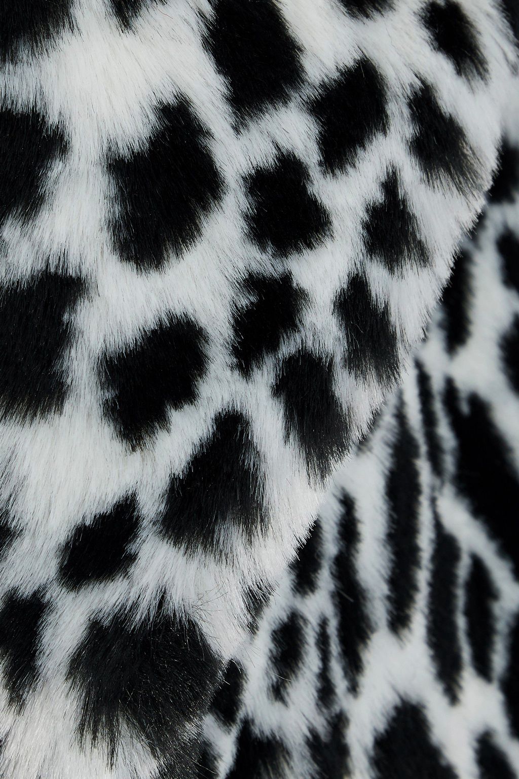 AINEA Printed faux fur coat