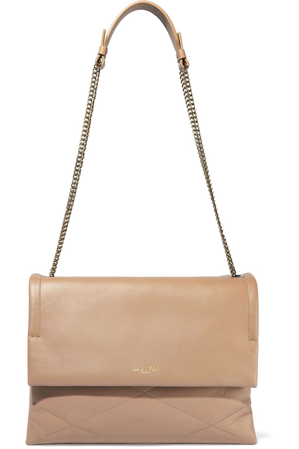 lanvin sugar quilted leather shoulder bag
