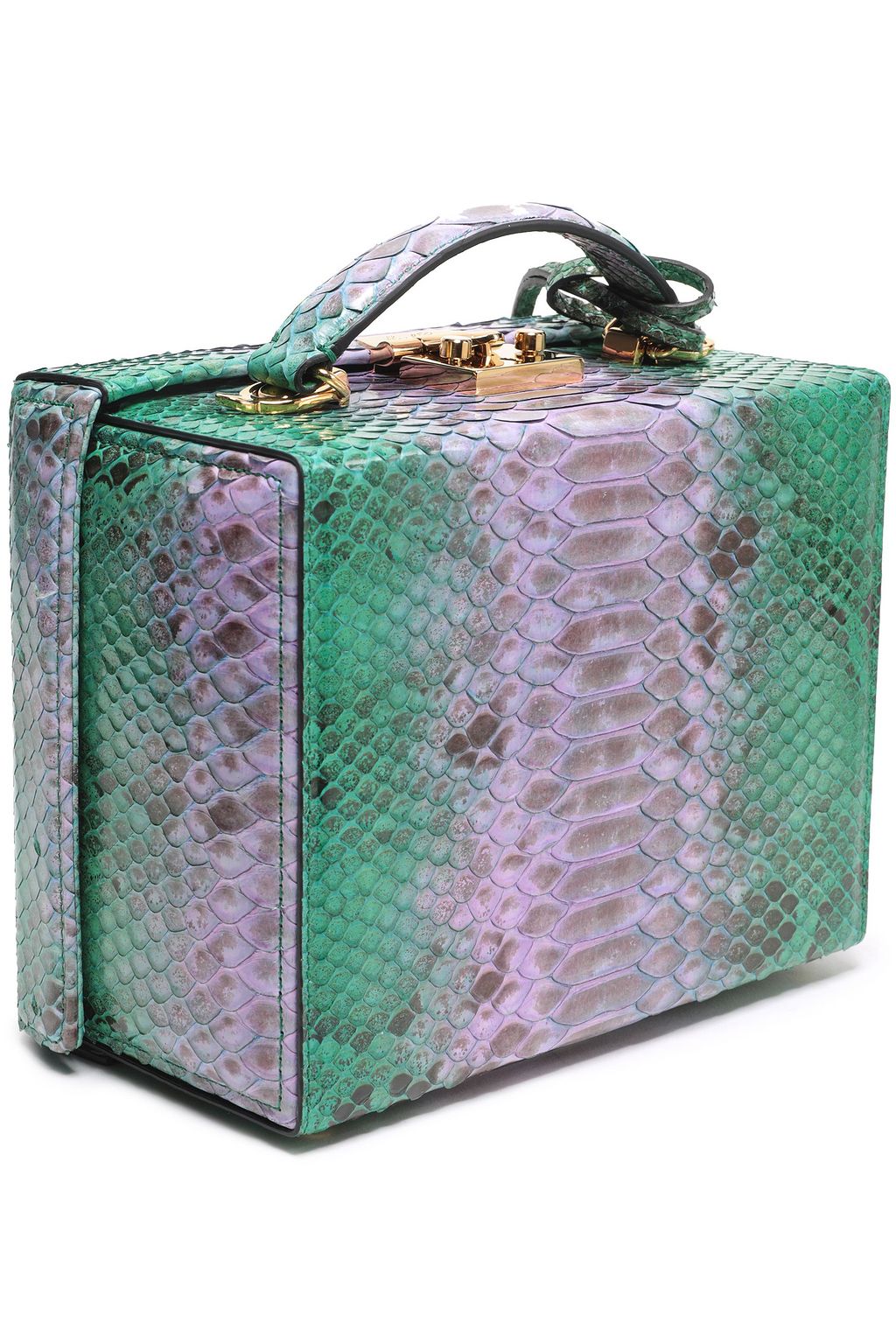MARK CROSS Grace two-tone python shoulder bag