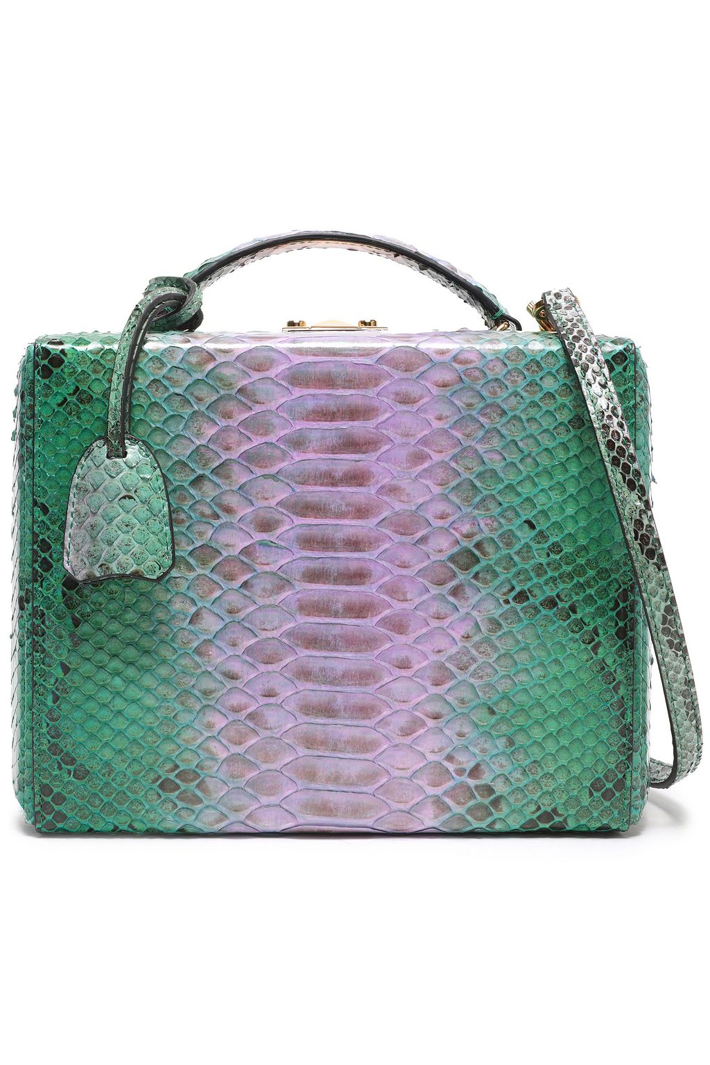 MARK CROSS Grace two-tone python shoulder bag