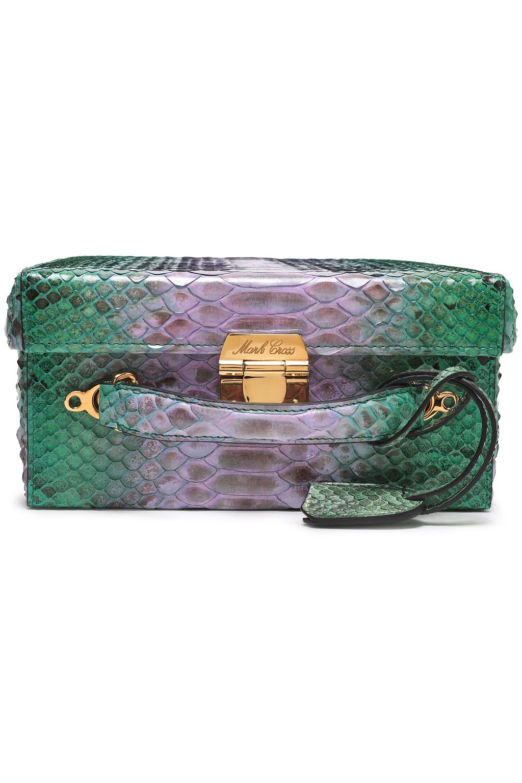 MARK CROSS Grace two-tone python shoulder bag