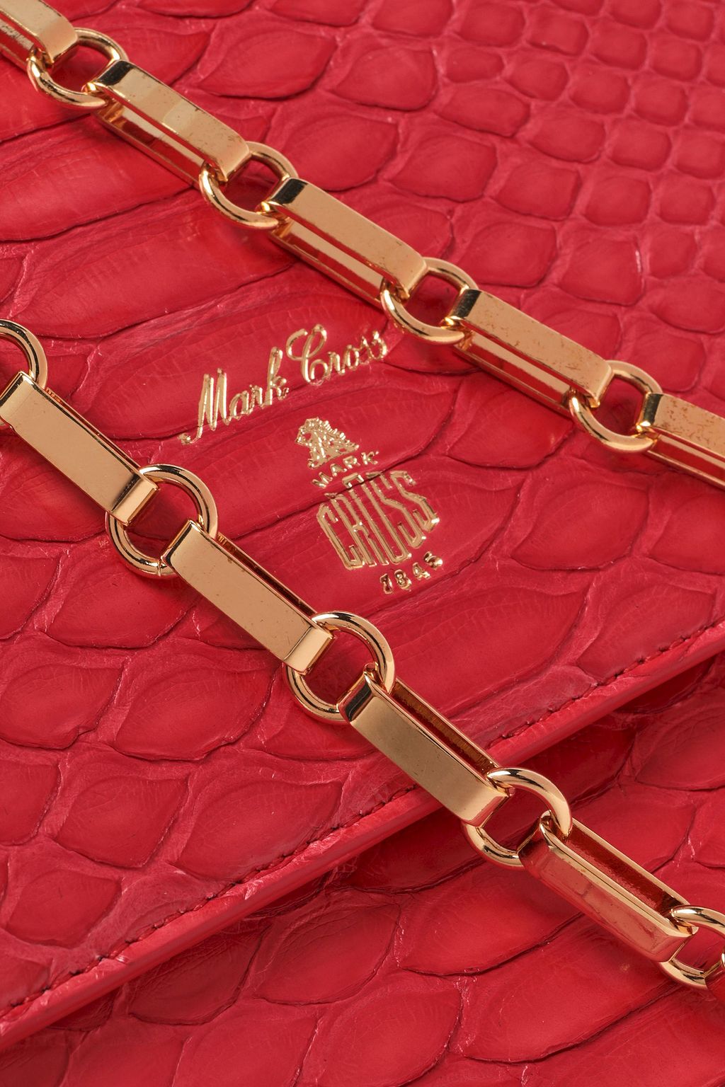 MARK CROSS Francis python shoulder bag