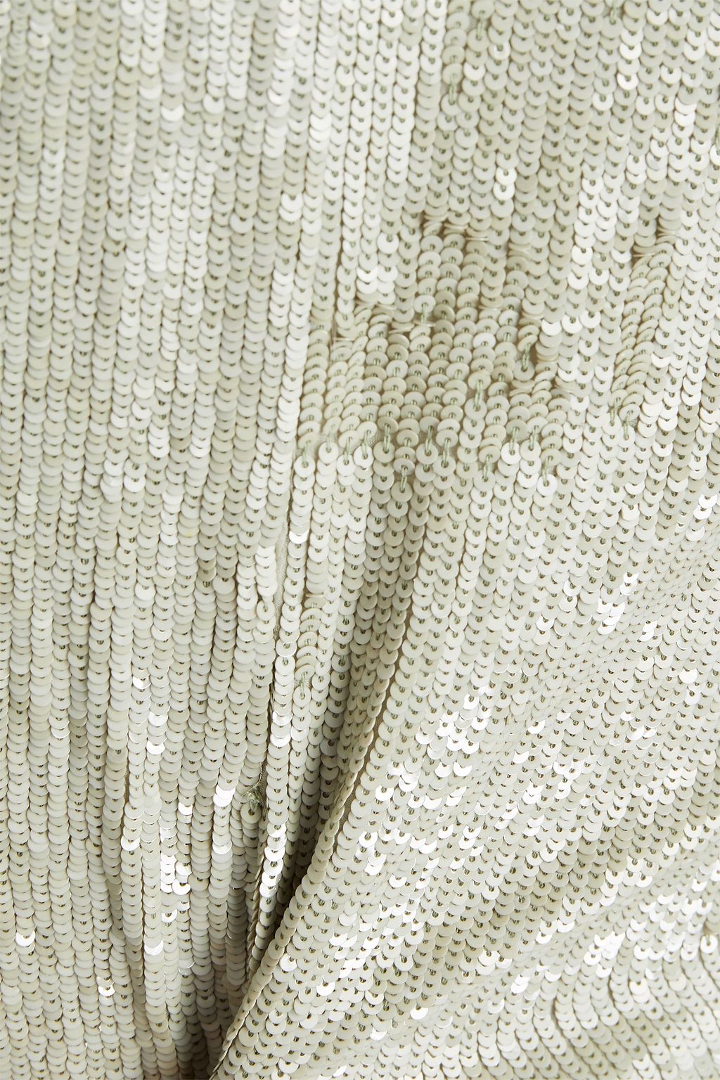 VALENTINO GARAVANI Open-back sequined silk-chiffon playsuit