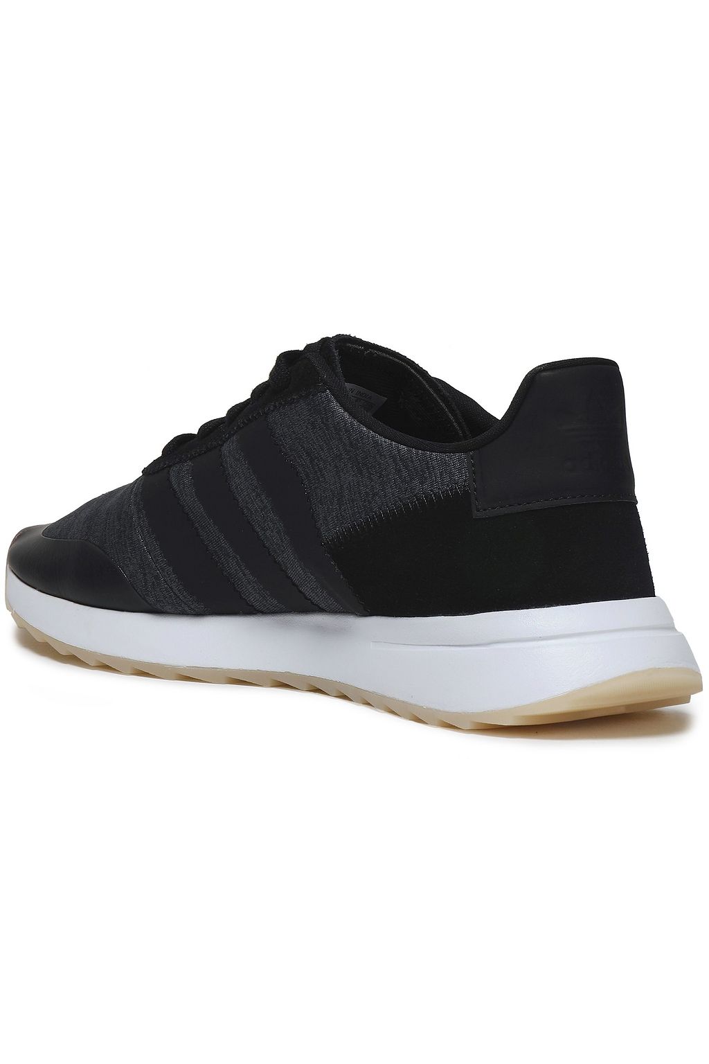 ADIDAS ORIGINALS Suede, leather and stretch-knit sneakers