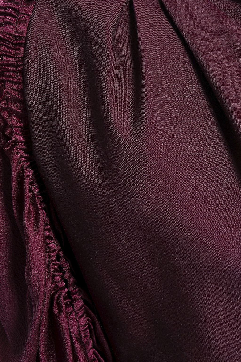 ROKSANDA Misa hammered satin-paneled silk and mohair-blend mini dress