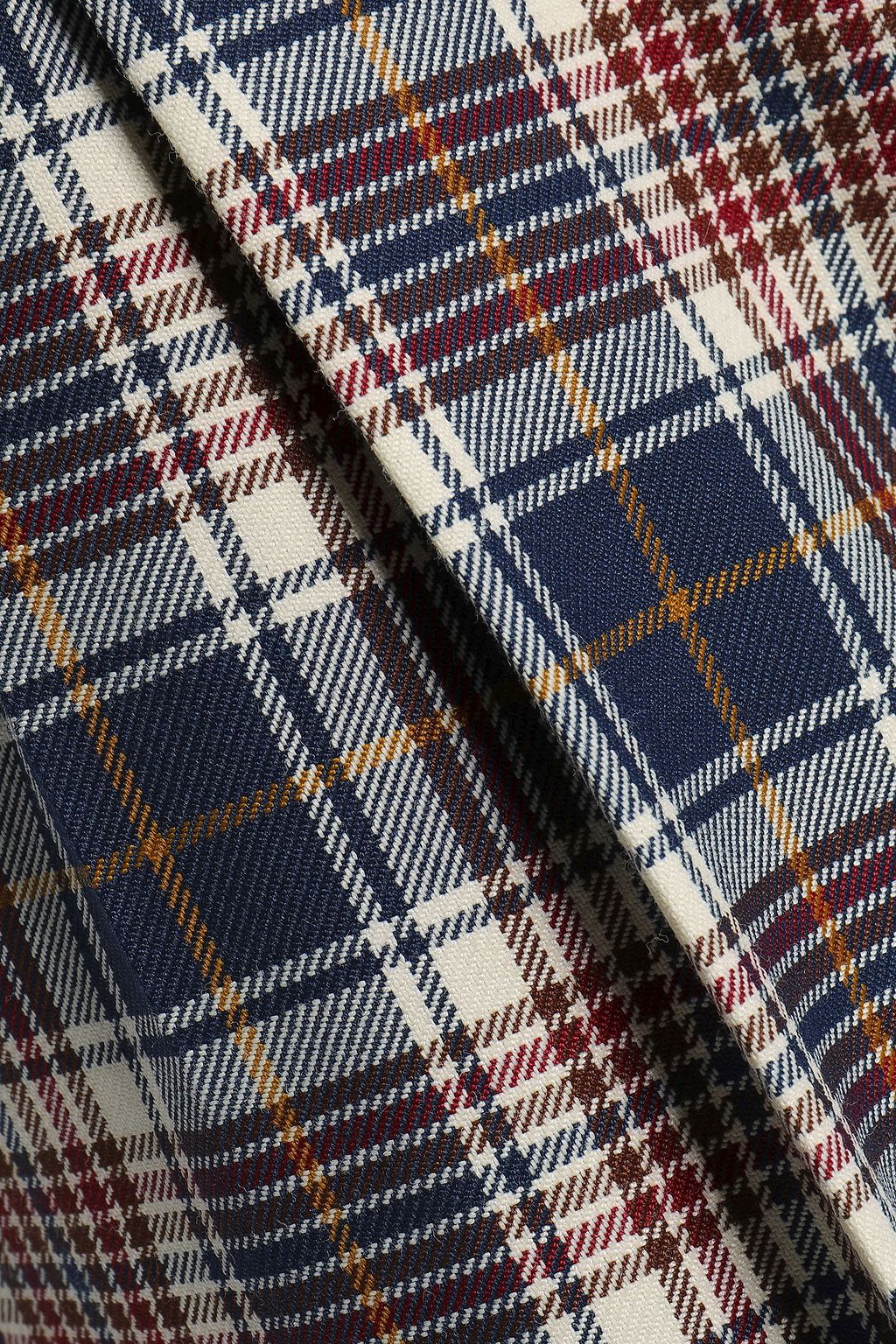 TORY BURCH Checked woven wide-leg pants