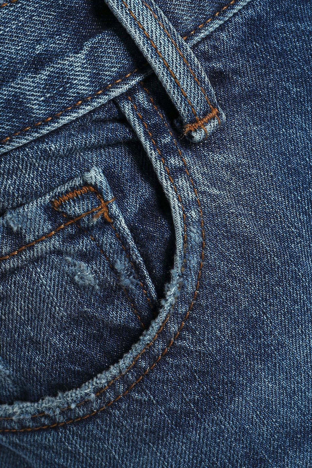 J BRAND Aubrie distressed high-rise kick-flare jeans