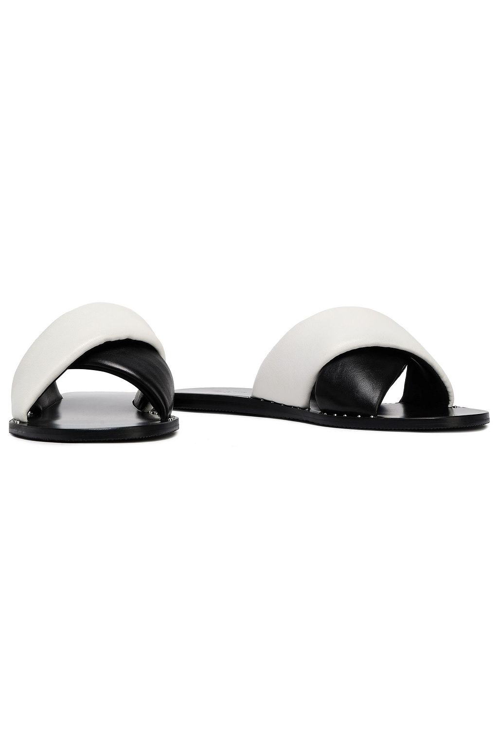 RAG & BONE Two-tone leather slides