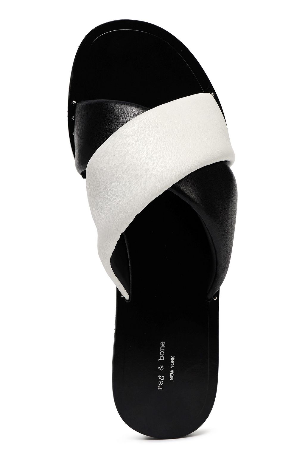 RAG & BONE Two-tone leather slides
