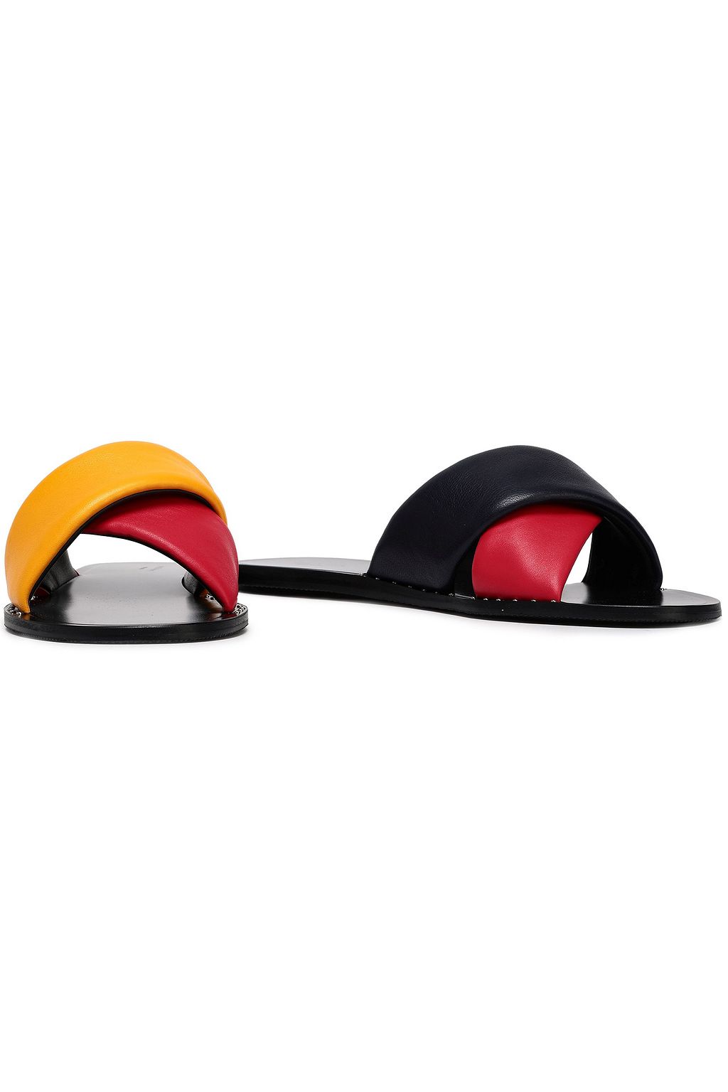 RAG & BONE Two-tone leather slides