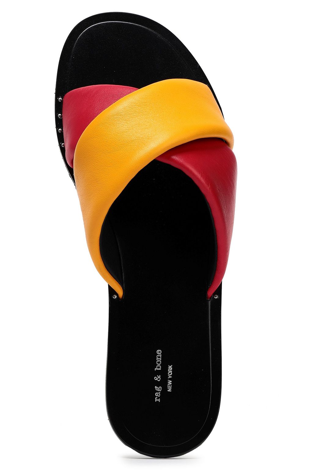 RAG & BONE Two-tone leather slides