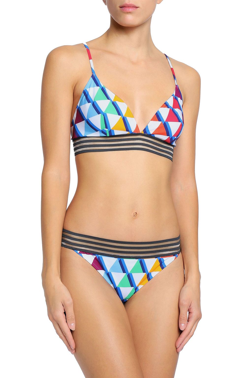 EMMA PAKE Printed mid-rise bikini briefs